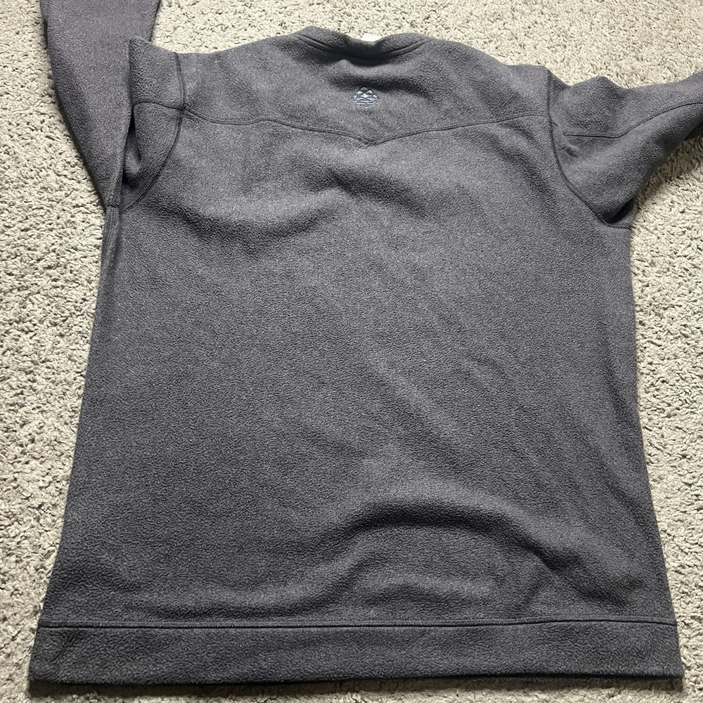 Stio Turpin Fleece Pullover Mens Medium Gray Sweater Crew Neck Long Sleeve - Picture 6 of 7